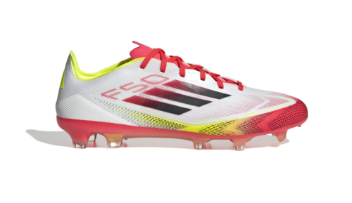 adidas-F50-Pro-Gras-Voetbalschoenen-FG-Wit-Rood-Zwart-Geel-E-150-